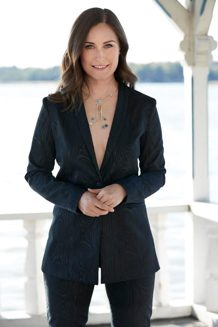 Bức ảnh chụp bà Sanna Marin từng gây nhiều tranh cãi. Ảnh: Jonas Lundqvist/Trendi.