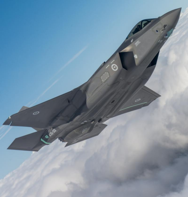 Máy bay chiến đấu thế hệ năm F-35A. Ảnh: RAAF.
