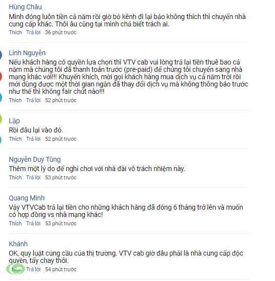 Làn sóng phản đối mạnh mẽ của khách hàng khi VTVCab tự ý đổi kênh ảnh 3