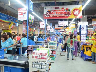Ảnh 4: Khu vực thanh toán nhanh chóng thuận tiện tại hệ thống siêu thị Ocean Mart