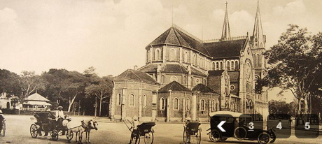 Nhà thờ Đức Bà, nhìn từ mặt sau