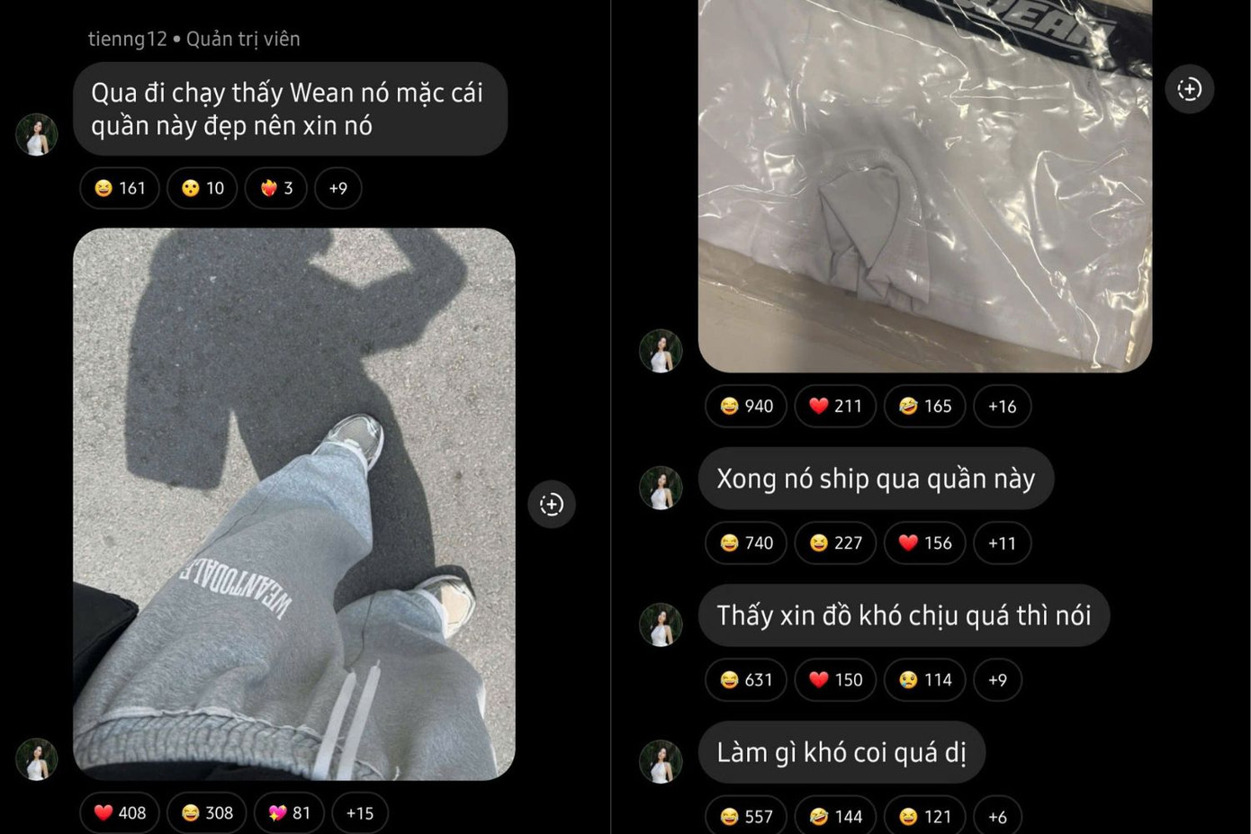 Thùy Tiên than trời vì thái độ "có lòng nhưng không đáng kể" của WEAN. Ảnh: @tienng12 Thùy Tiên than trời vì thái độ "có lòng nhưng không đáng kể" của WEAN. Ảnh: @tienng12