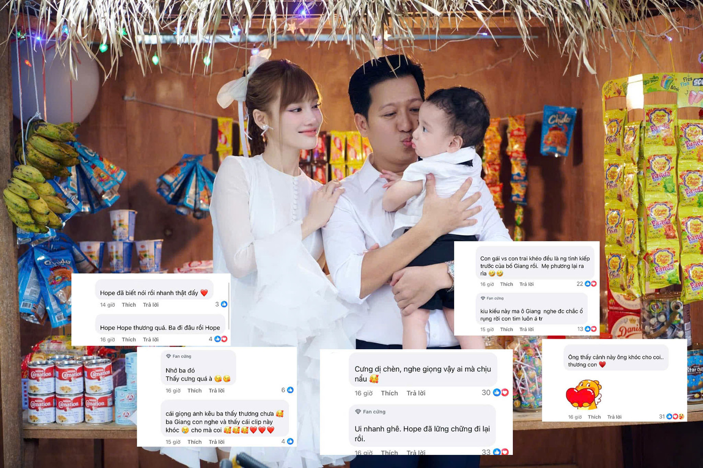 Dân tình bất ngờ khi mỗi lần xuất hiện Hope lại càng lớn thêm.