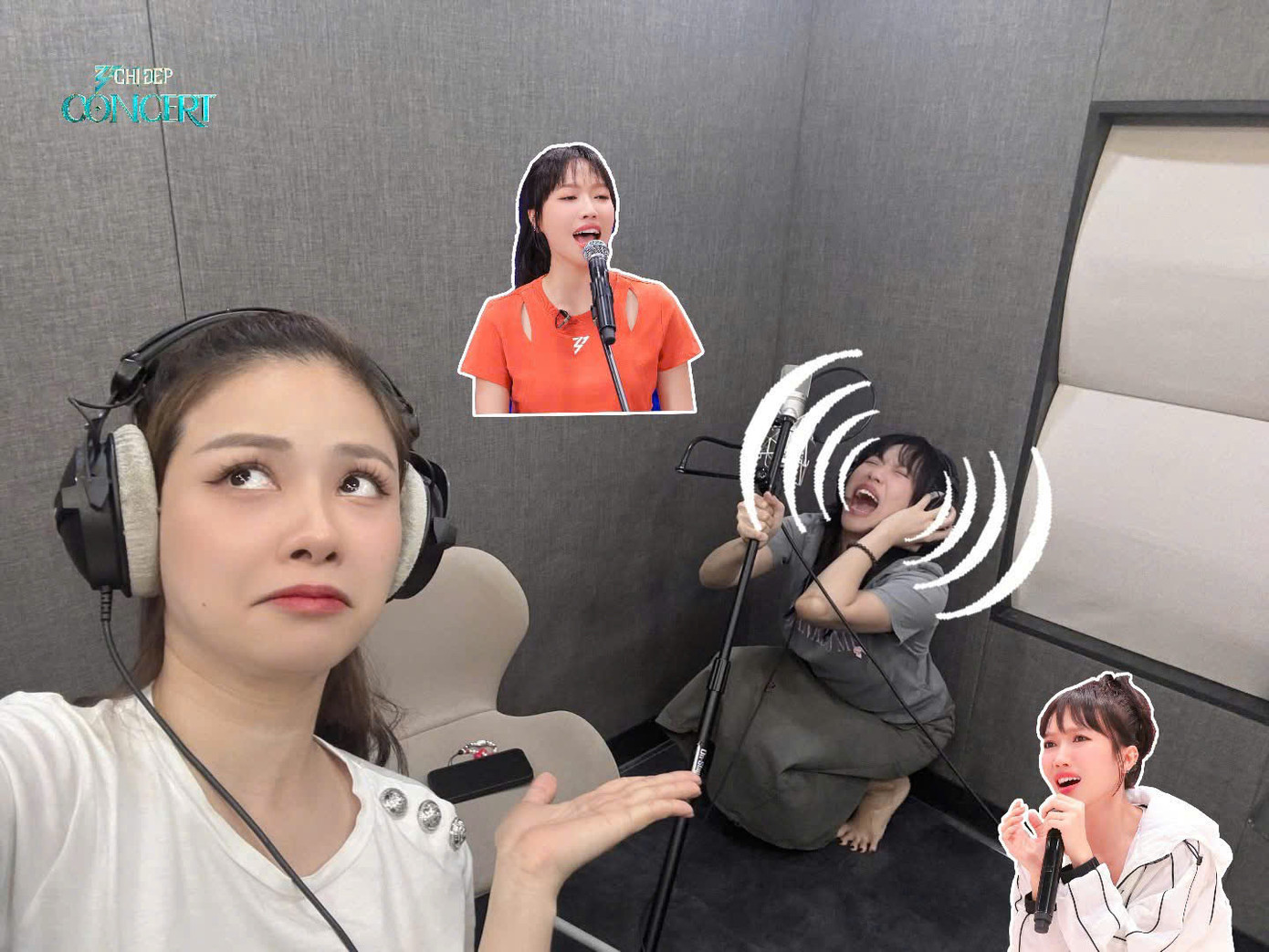 "Cô giáo Yến" chia sẻ "kiếp nạn" phòng tập khi luyện hát cùng Chị đẹp Diệu Nhi. Ảnh: BTC. "Cô giáo Yến" chia sẻ "kiếp nạn" phòng tập khi luyện hát cùng Chị đẹp Diệu Nhi. Ảnh: BTC.