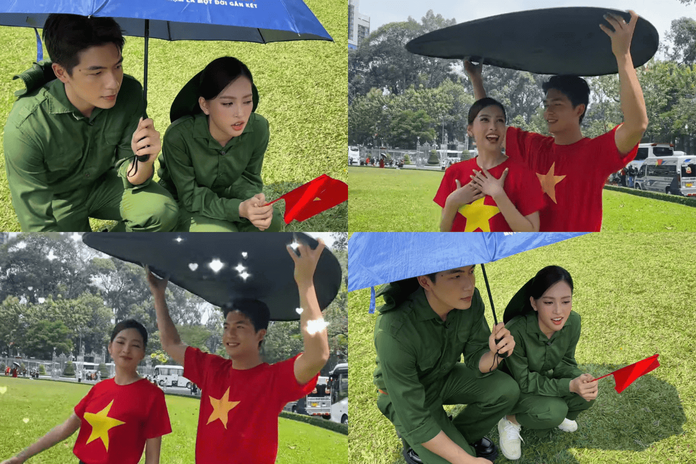 &quot;Chuyện gì khó đã có Quốc Anh lo&quot; khi nam diễn viên luôn hỗ trợ Tiểu Vy hết mình.