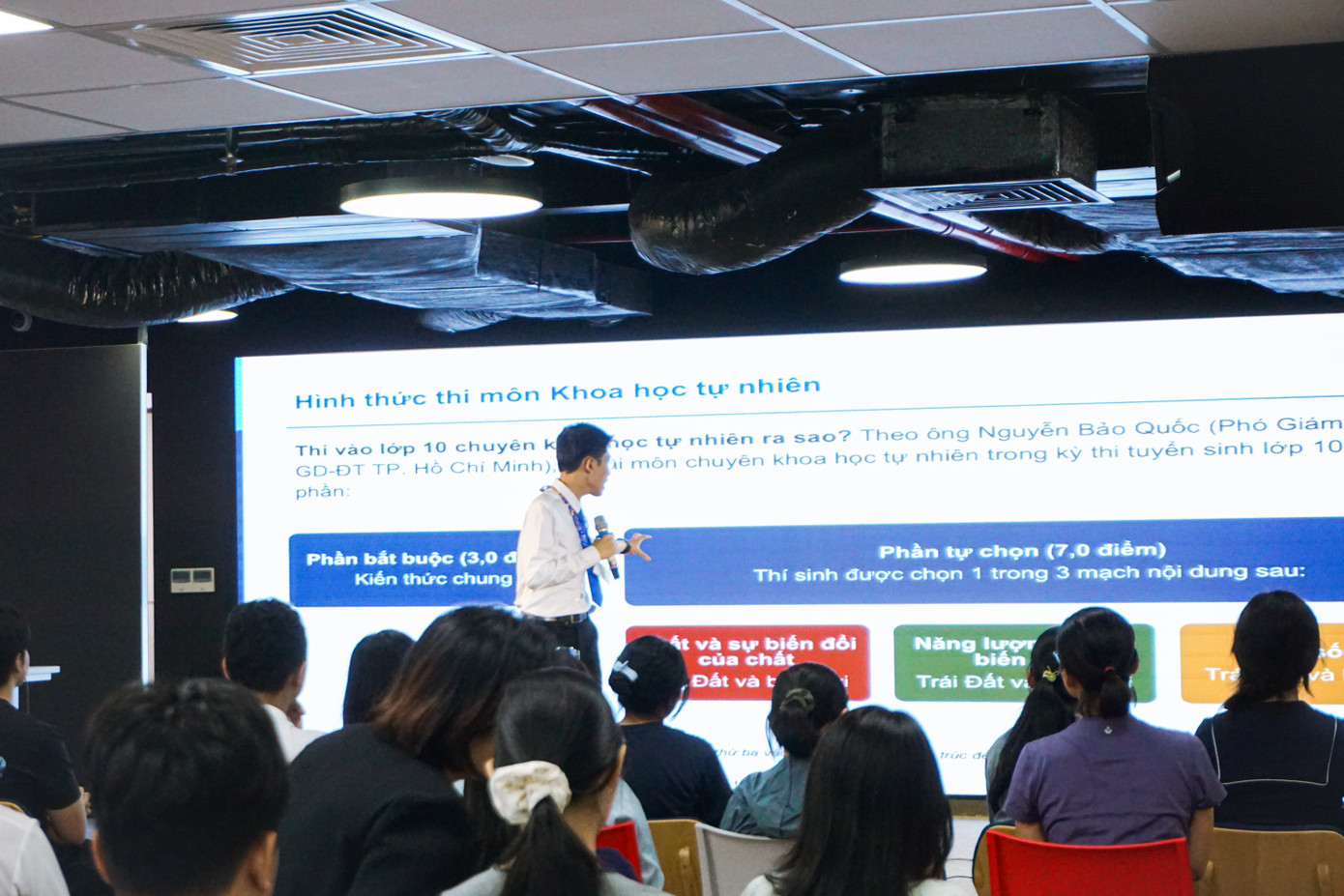 Workshop có sự đổi mới để bám sát đề án tuyển sinh vào lớp 10 chuyên tại TP.HCM theo Chương trình Giáo dục Phổ thông 2018.