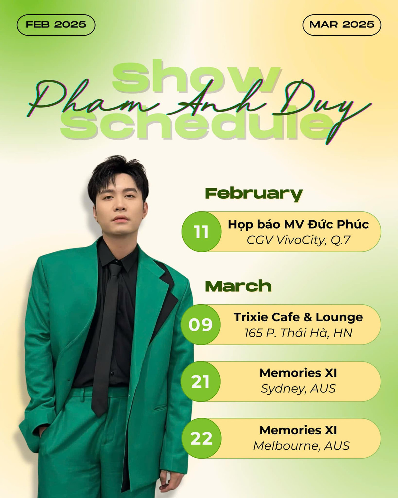 Người hâm mộ phần nào đoán được sự vắng mặt của anh từ trước đó.