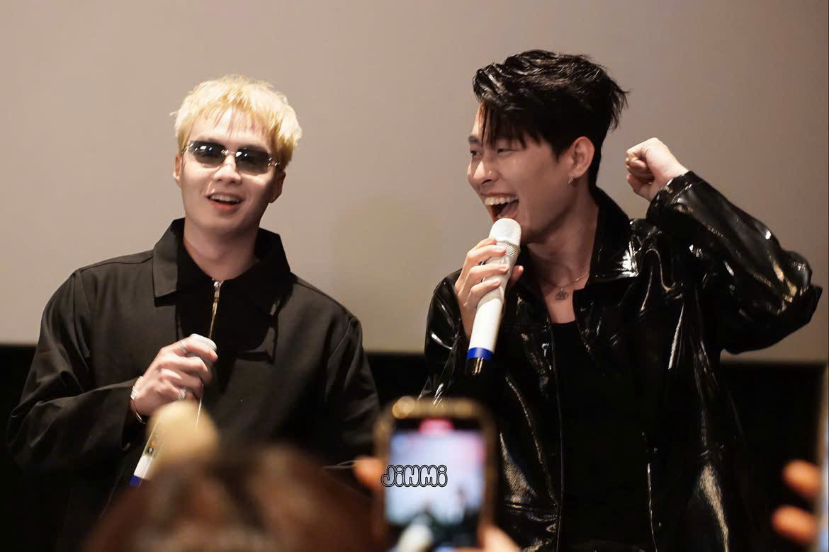 Được biết đây là một buổi xem phim chung do FC HURRYKNG tổ chức. Nguồn ảnh: @jinmi.8617