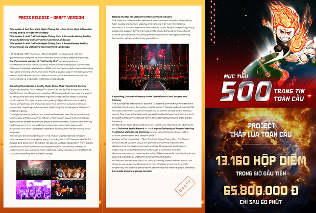 Dự án Thắp Lửa Toàn Cầu tiếp ứng concert ATVNCG D-3 và 4 từng thu hút nhiều sự chú ý.