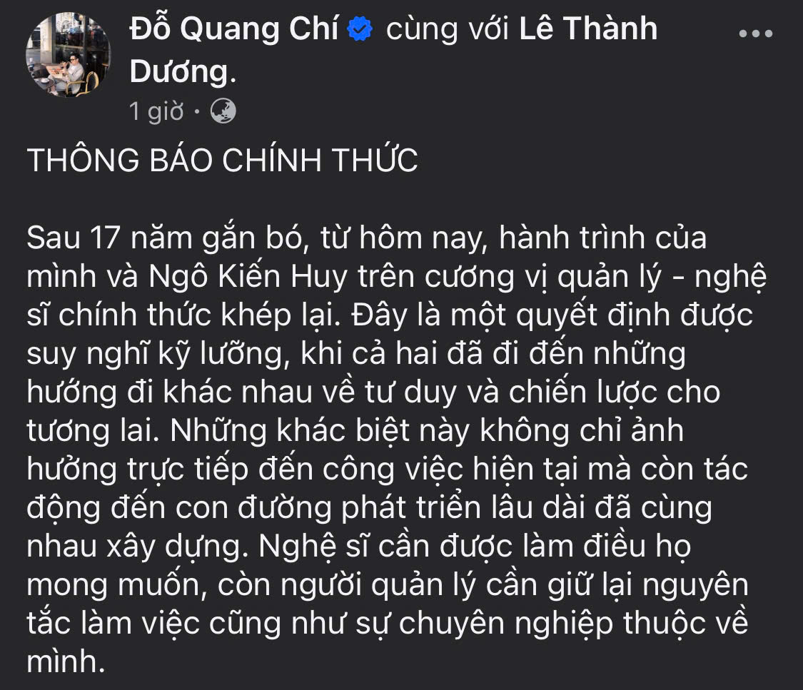 Bài chia sẻ của blogger Đỗ Quang Chí vào tối 31/3.