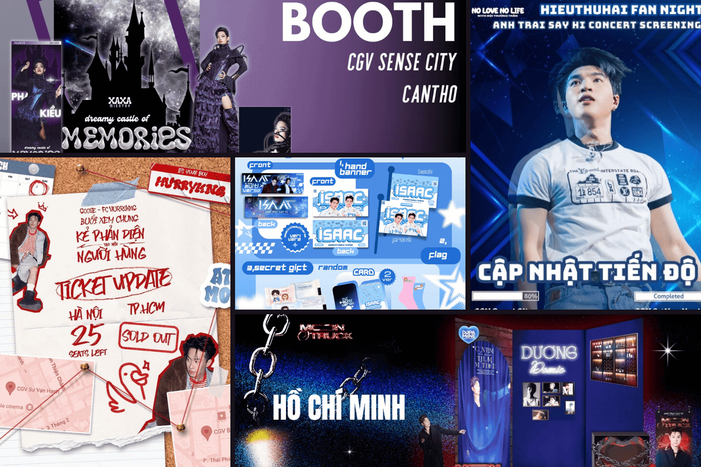 Backdrop, booth chụp ảnh của các Anh trai được đầu tư công phu với chi phí khủng.