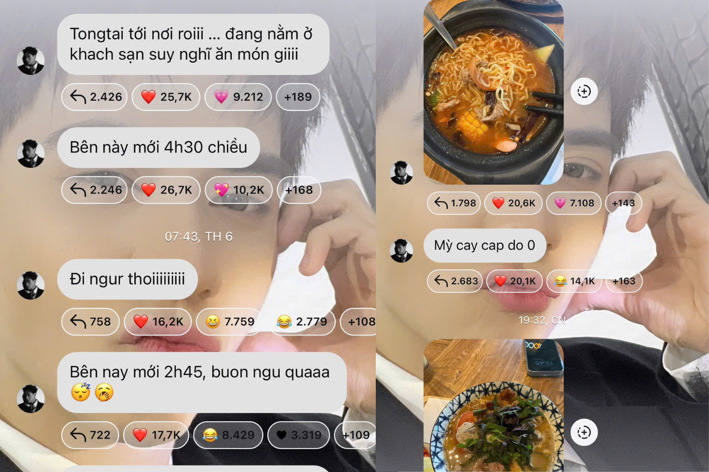 Trong suốt hành trình chuyến đi, giọng ca Trói Em Lại liên tục cập nhật tình hình trên kênh broadcast để người hâm mộ cùng theo dõi. Trong suốt hành trình chuyến đi, giọng ca Trói Em Lại liên tục cập nhật tình hình trên kênh broadcast để người hâm mộ cùng theo dõi.