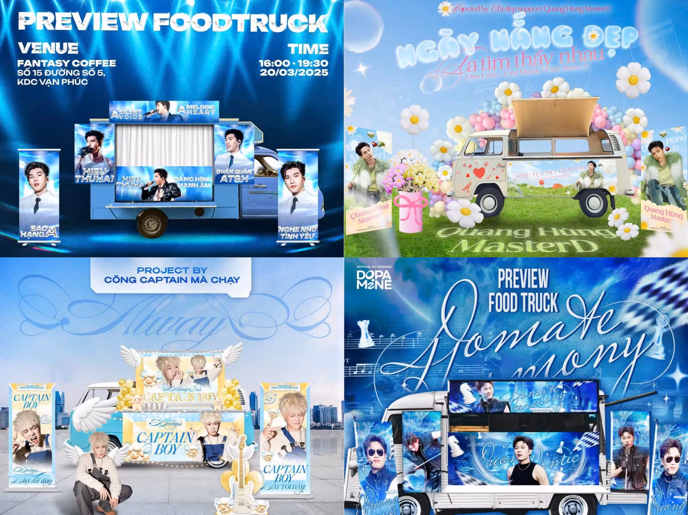 Được khởi động từ những mùa concert đầu tiên, những dự án foodtruck ngày càng được đầu tư hoành tráng và sáng tạo hơn.