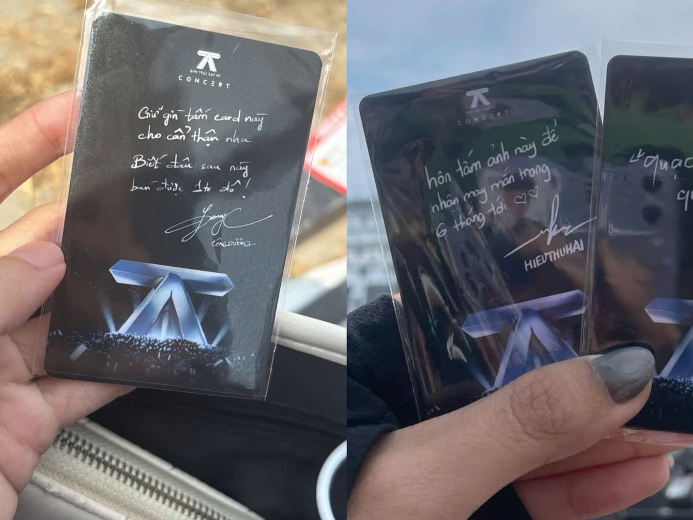 Lời nhắn gửi của Công Dương và HIEUTHUHAI. Nguồn: @stupidmie.94 (Threads) Lời nhắn gửi của Công Dương và HIEUTHUHAI. Nguồn: @stupidmie.94 (Threads)