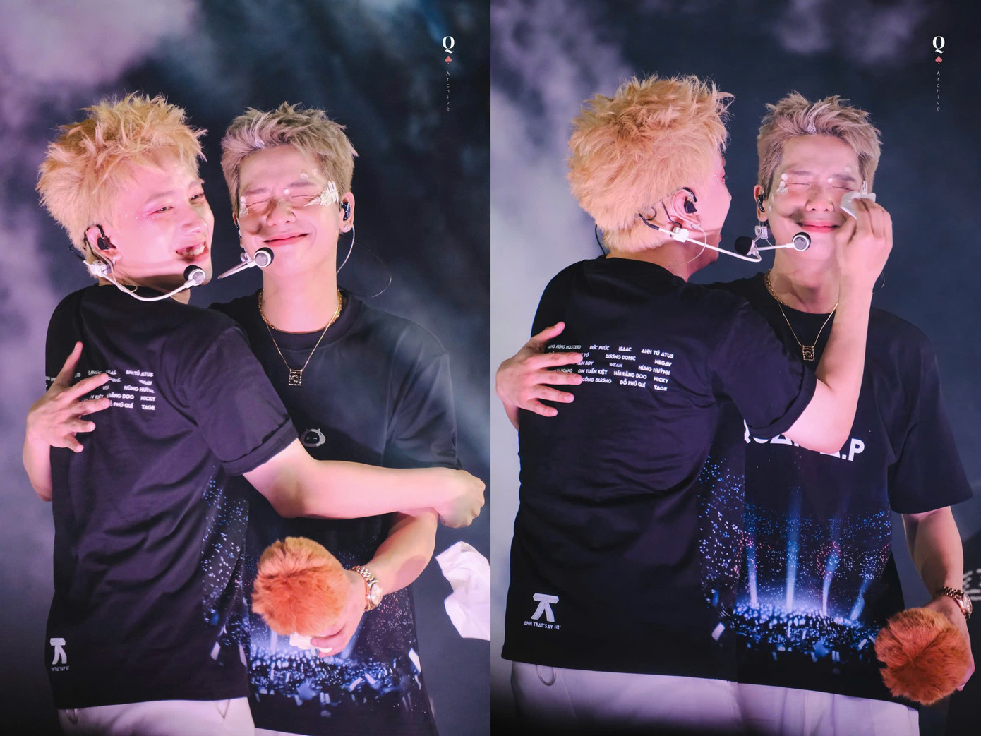 Quân A.P rơi nước mắt tại concert. Nguồn:@q.archive____