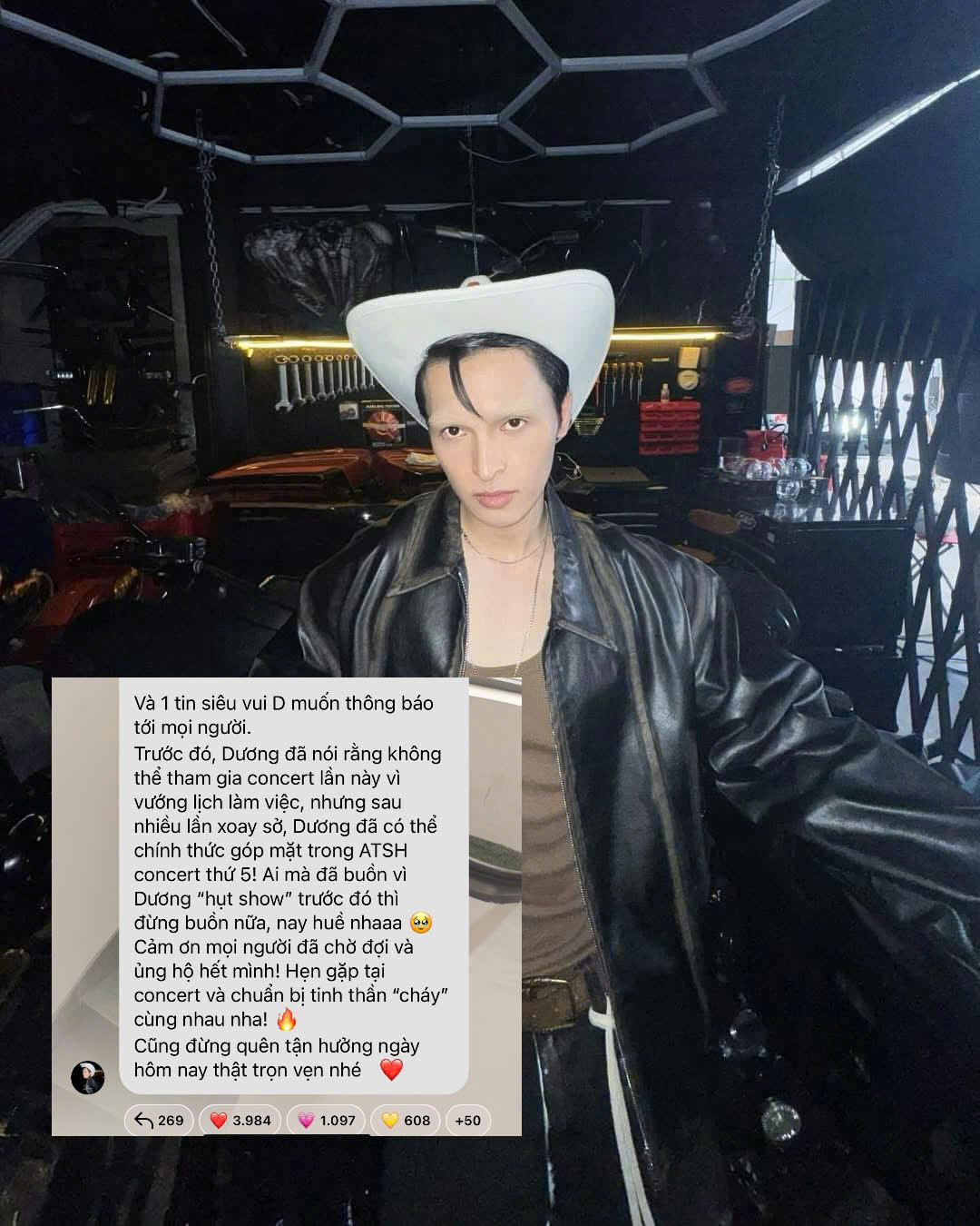 Thông tin này được anh đăng tải vào ngày 8/3 như một món quà bất ngờ cho fangirl. Thông tin này được anh đăng tải vào ngày 8/3 như một món quà bất ngờ cho fangirl.