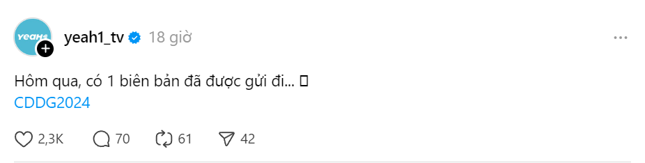 NSX Chị Đẹp Đạp Gió có tiết lộ "có 1 biên bản đã được gửi đi" khiến fan càng "chắc cú" về đêm concert sắp tới. NSX Chị Đẹp Đạp Gió có tiết lộ "có 1 biên bản đã được gửi đi" khiến fan càng "chắc cú" về đêm concert sắp tới.