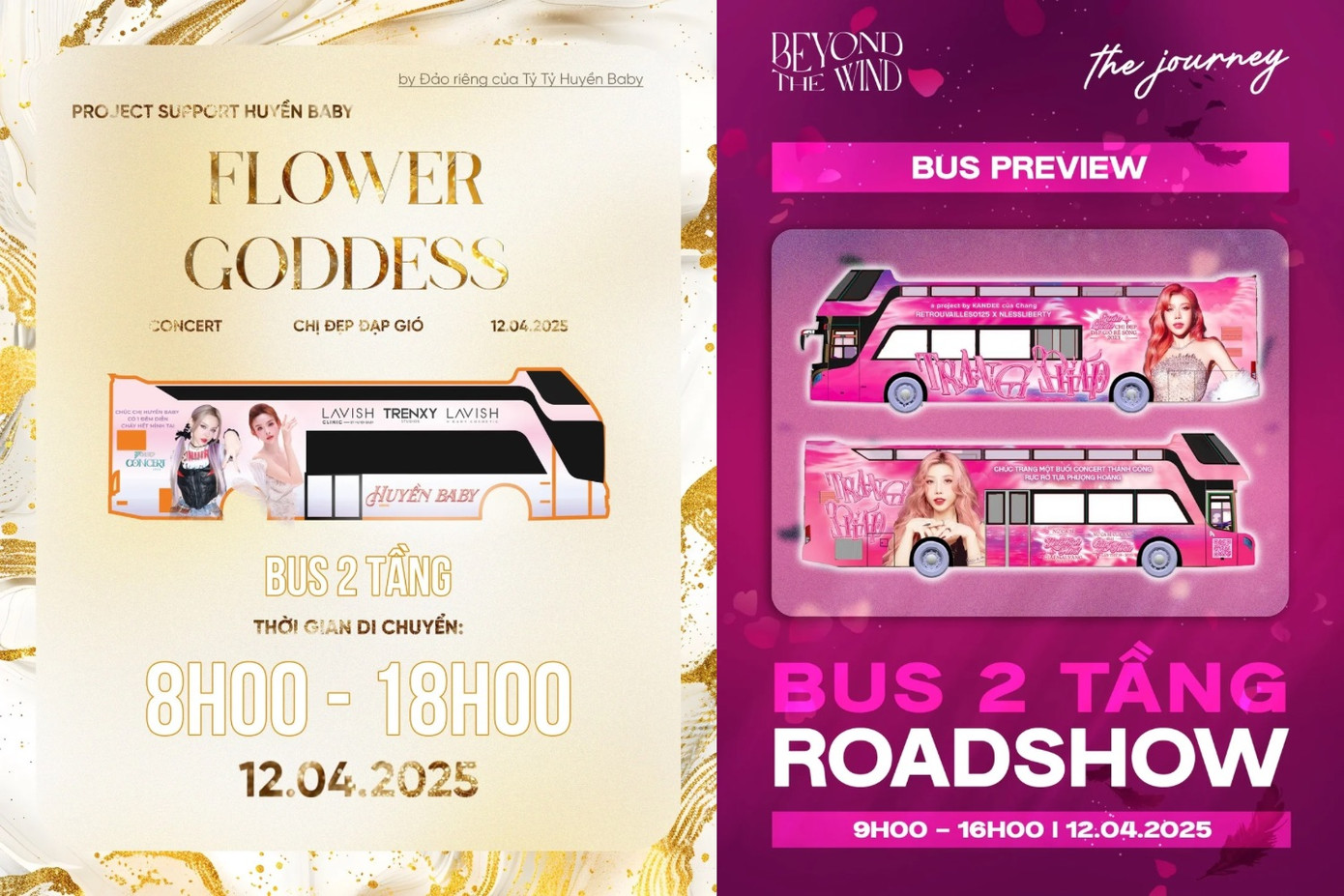 Hình thức quảng bá bằng xe bus 2 tầng cũng được một số FC sử dụng, xe sẽ lăn bánh vào ngày mai (12/4).