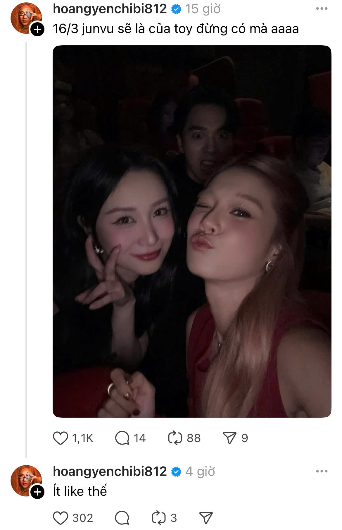 Bức ảnh cùng dòng trạng thái làm chấn động &quot;giới mộ điệu&quot; của Hoàng Yến Chibi.