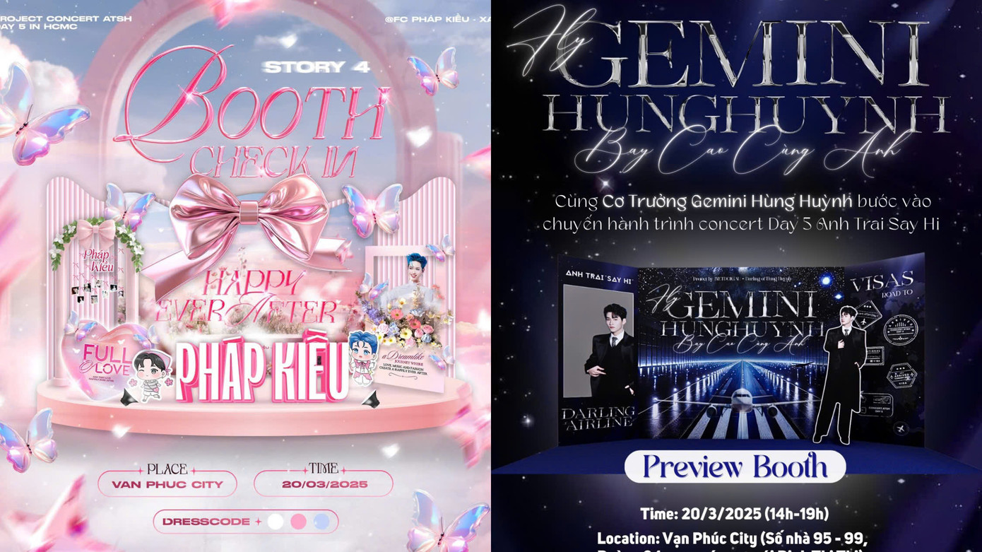 Chẳng hạn, fan của Pháp Kiều sẽ được hòa mình vào một khu vườn tiên cảnh thơ mộng, trong khi FC của Hùng Huỳnh lại như một sàn diễn. Chẳng hạn, fan của Pháp Kiều sẽ được hòa mình vào một khu vườn tiên cảnh thơ mộng, trong khi FC của Hùng Huỳnh lại như một sàn diễn.