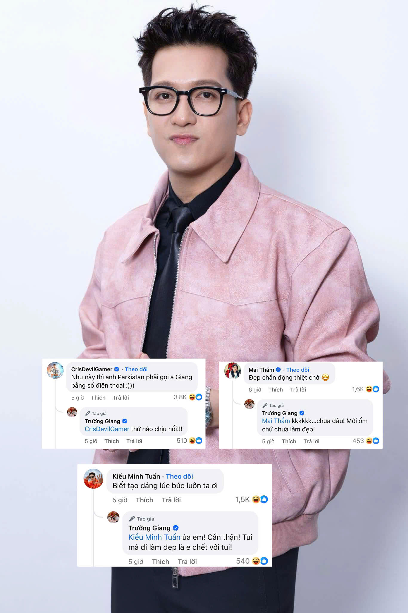 Phản ứng của dàn cast 2 Ngày 1 Đêm trước giao diện mới của Trường Giang. Phản ứng của dàn cast 2 Ngày 1 Đêm trước giao diện mới của Trường Giang.