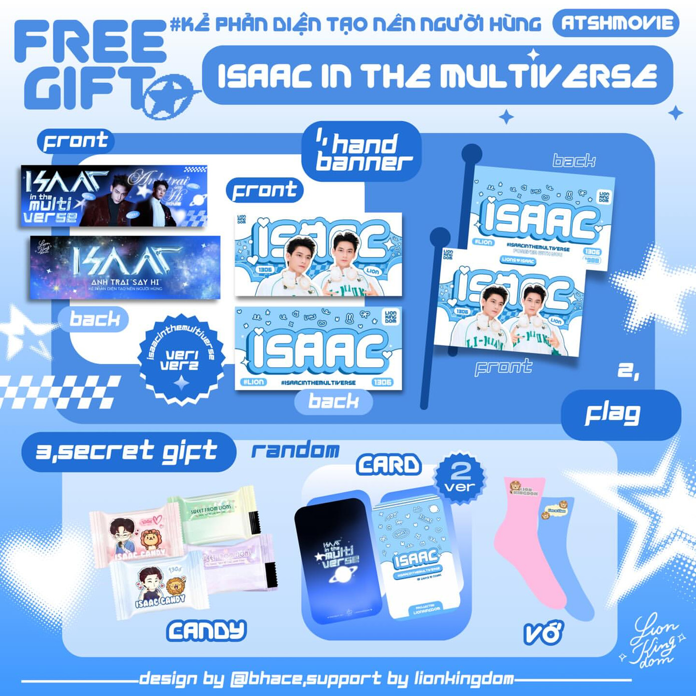 FC Isaac “chơi lớn” khi chuẩn bị &quot;ê hề&quot; quà tặng, từ card bo góc, hand banner đến kẹo và vớ,...