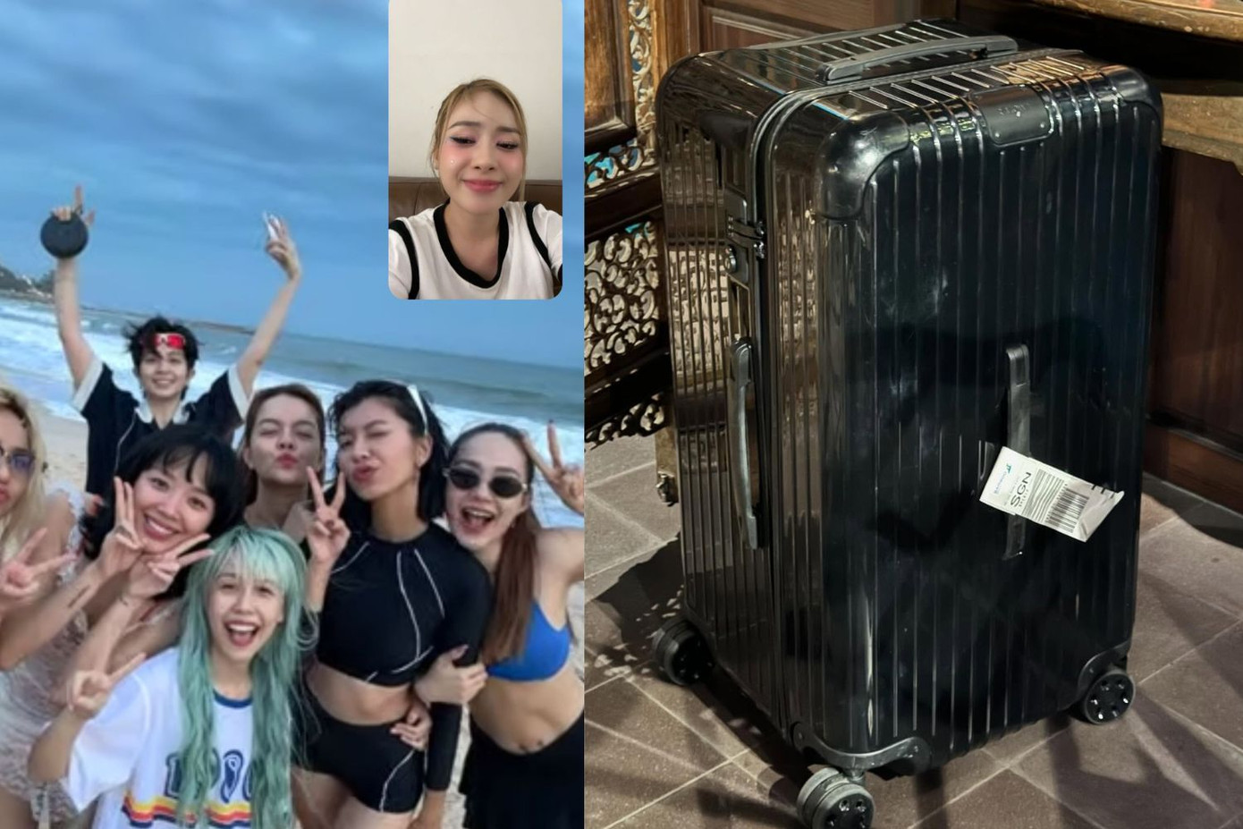 Dương Hoàng Yến đi biển trực tuyến cùng hội Chị Đẹp.