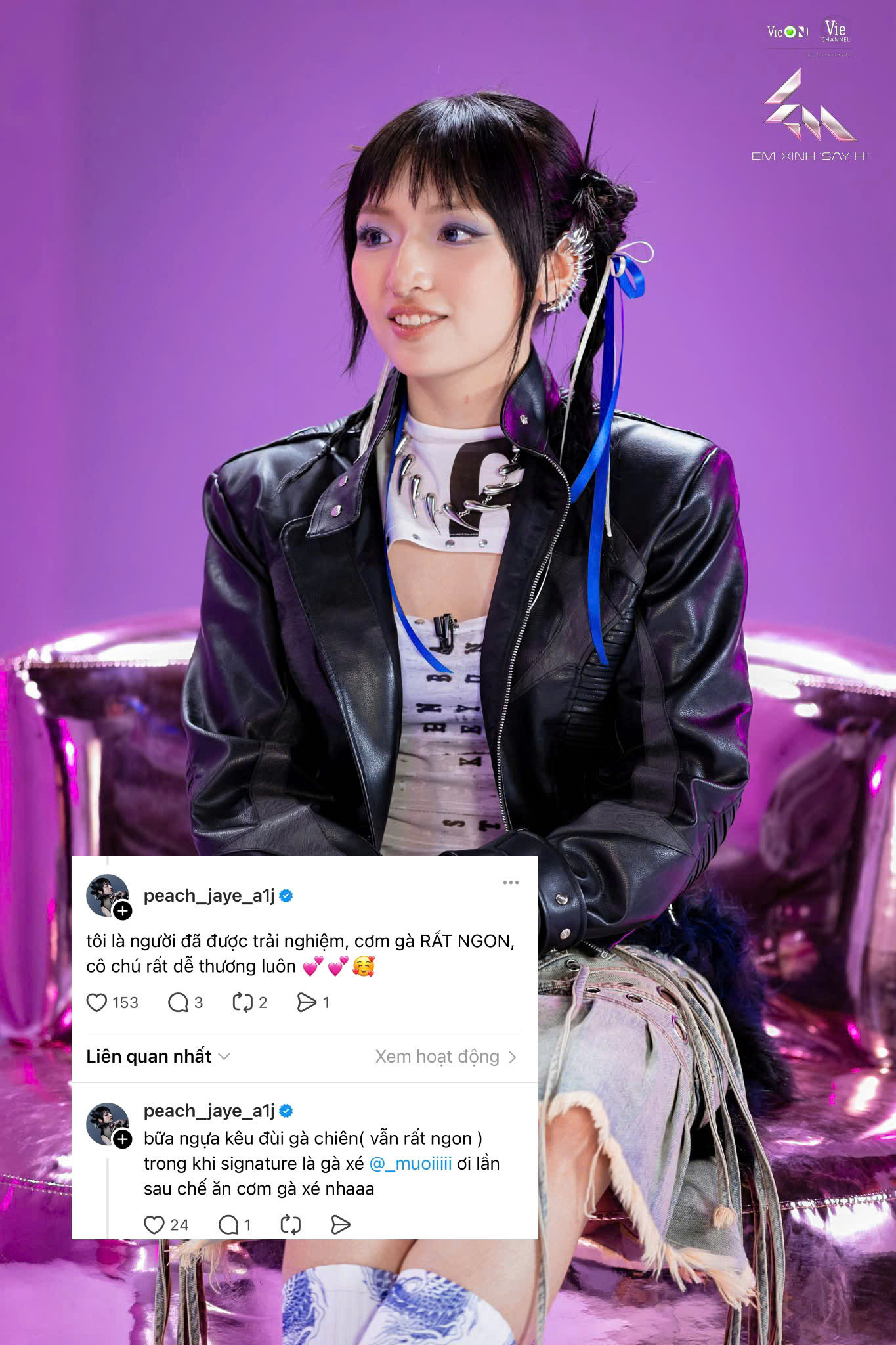 Nhiều TikToker tìm đến quán ăn của gia đình Muộii review, thậm chí các thí sinh khác của Em Xinh như Đào Tử A1J cũng kêu gọi khán giả đến ủng hộ.