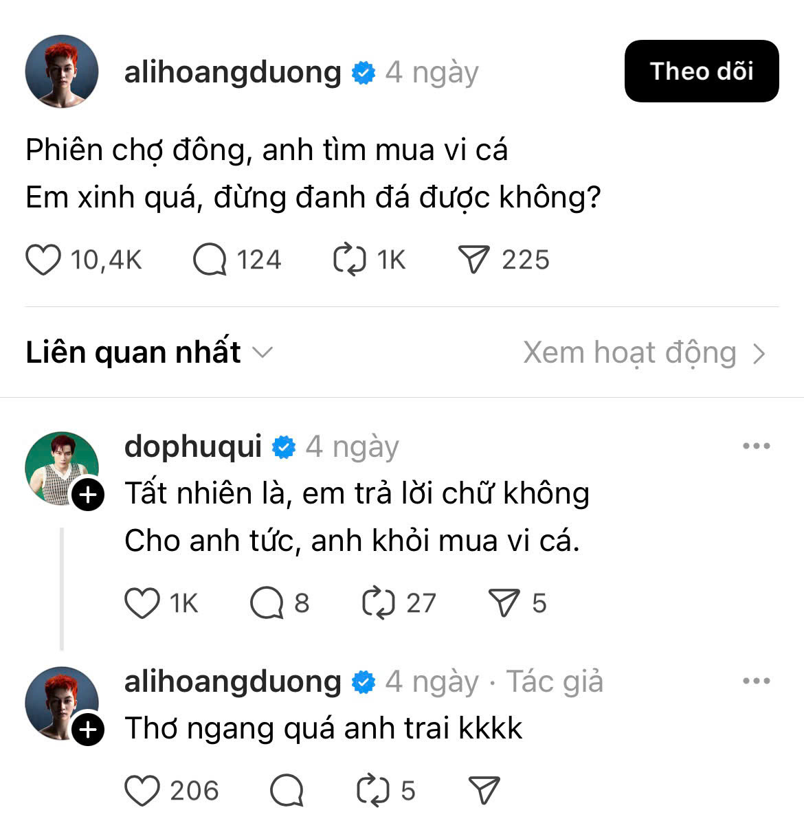 Ali Hoàng Dương đang tâm trạng thì bị đồng nghiệp vào "phá".