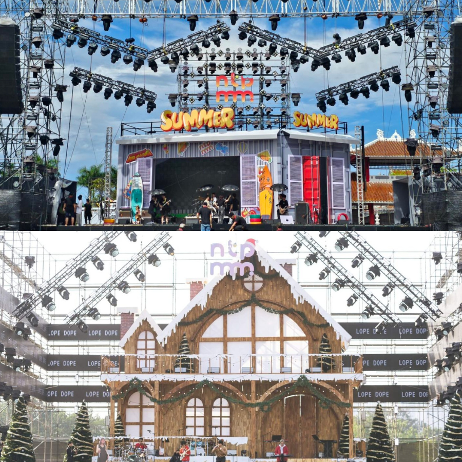 Sân khấu có kích cỡ nhỏ, chưa đủ "chiều lòng" khán giả về phần "nhìn". Sân khấu có kích cỡ nhỏ, chưa đủ "chiều lòng" khán giả về phần "nhìn".