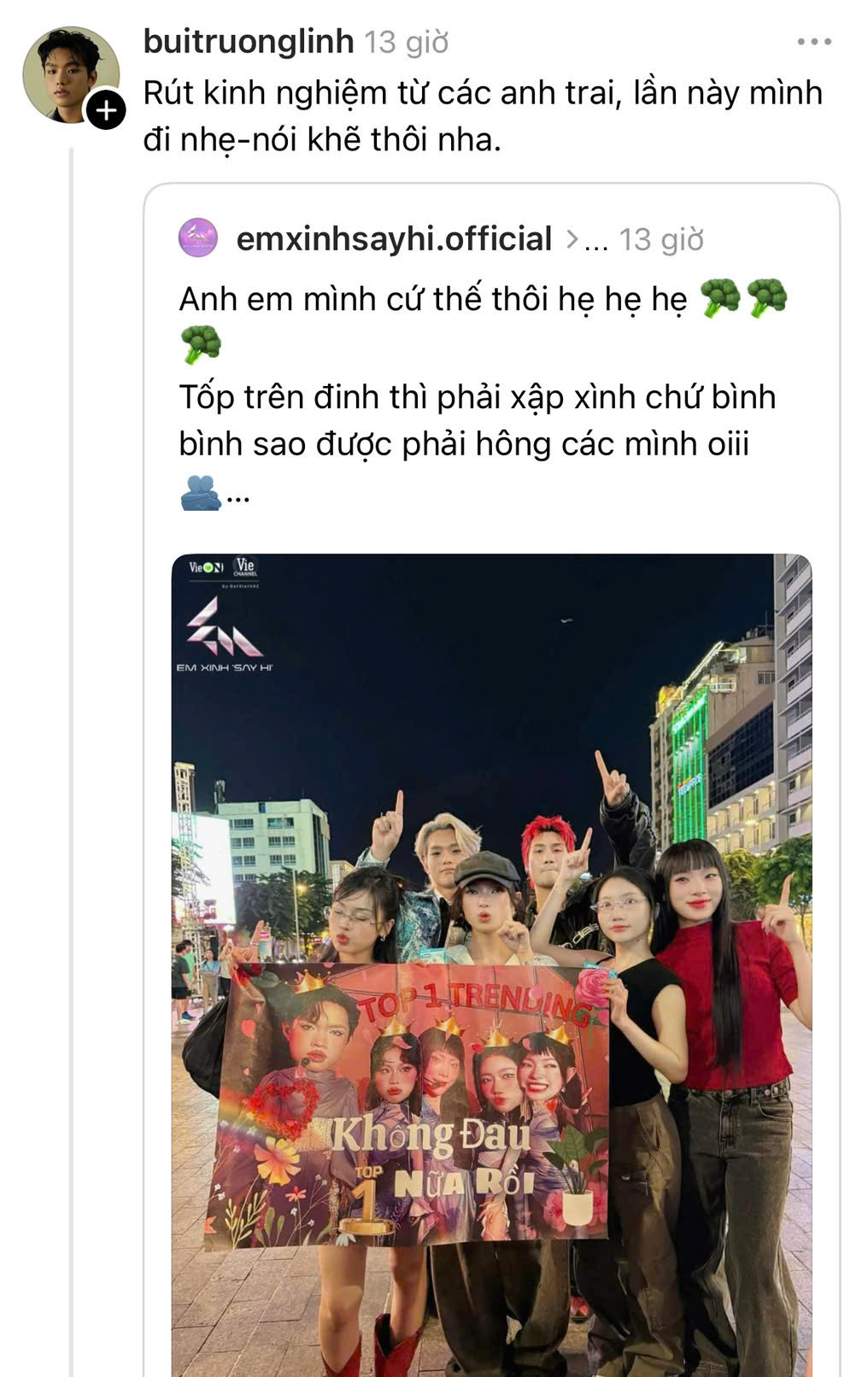 Bùi Trường Linh hài hước chia sẻ cả nhóm đã "rút kinh nghiệm" từ các "Anh Trai".