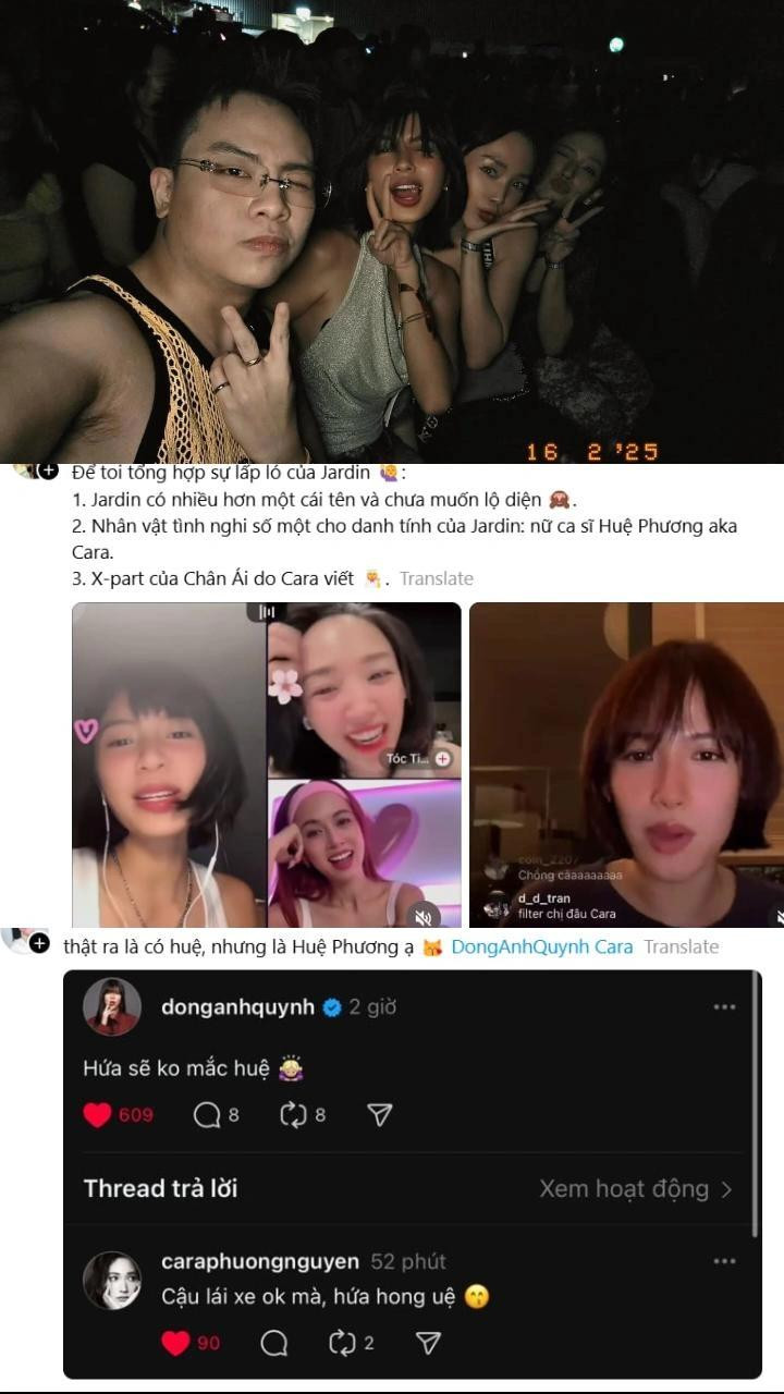 Những lần tương tác của Cara Phương với các thành viên trong show Chị Đẹp.