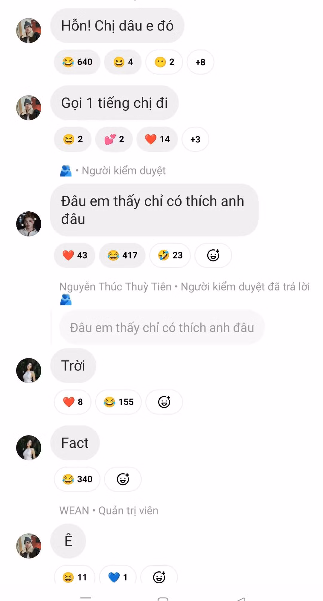 WEAN liên tục bị "tạt gáo nước lạnh" nhưng vẫn đều đặn "thả thính" mỗi ngày.