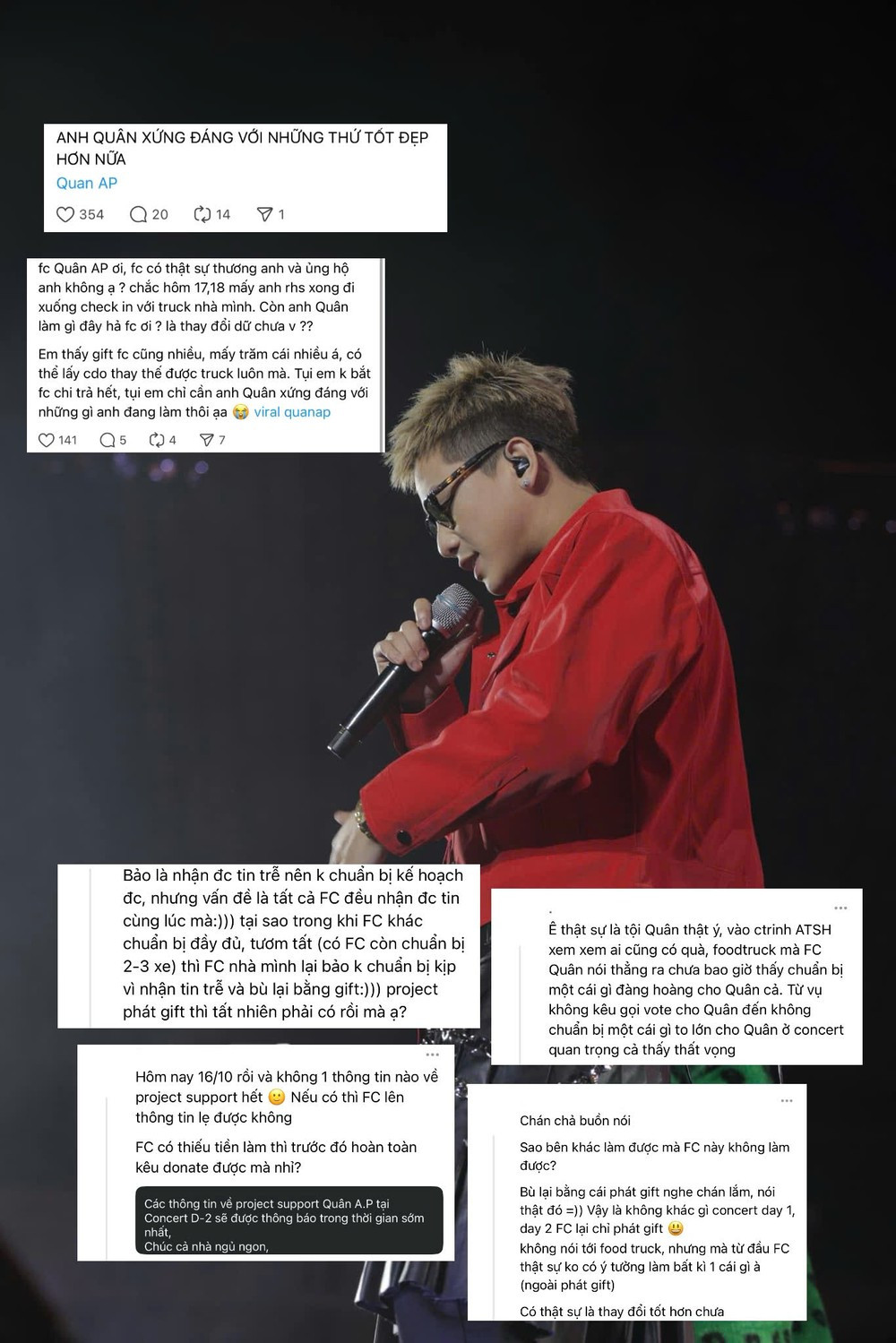 Từ việc kêu gọi vote đến những dự án tiếp ứng, Quân A.P đều thiệt thòi khiến fan đau lòng.