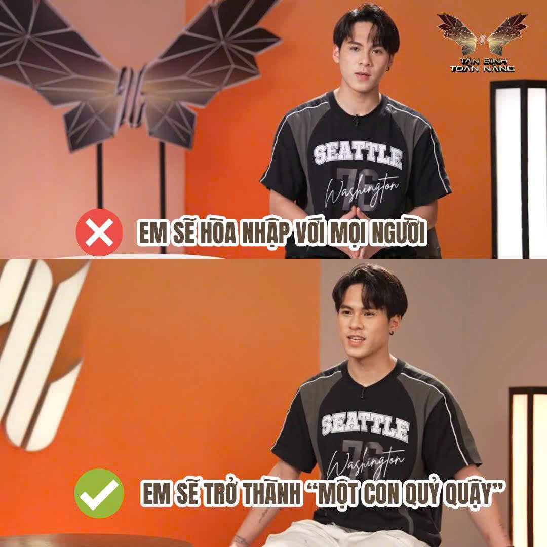 Thí sinh Đặng Đức Duy được kỳ vọng là "cây hài" mới.