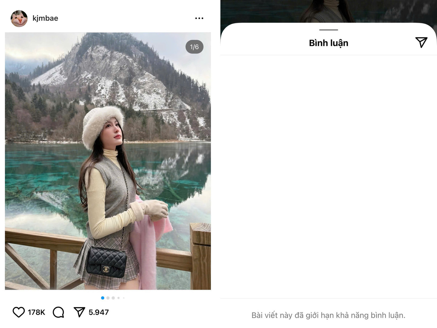 Tuy nhiên, khác với những lần trước, lần này Tăng Mỹ Hàn không cập nhật bất kỳ caption nào và khóa mọi bình luận. Tuy nhiên, khác với những lần trước, lần này Tăng Mỹ Hàn không cập nhật bất kỳ caption nào và khóa mọi bình luận.