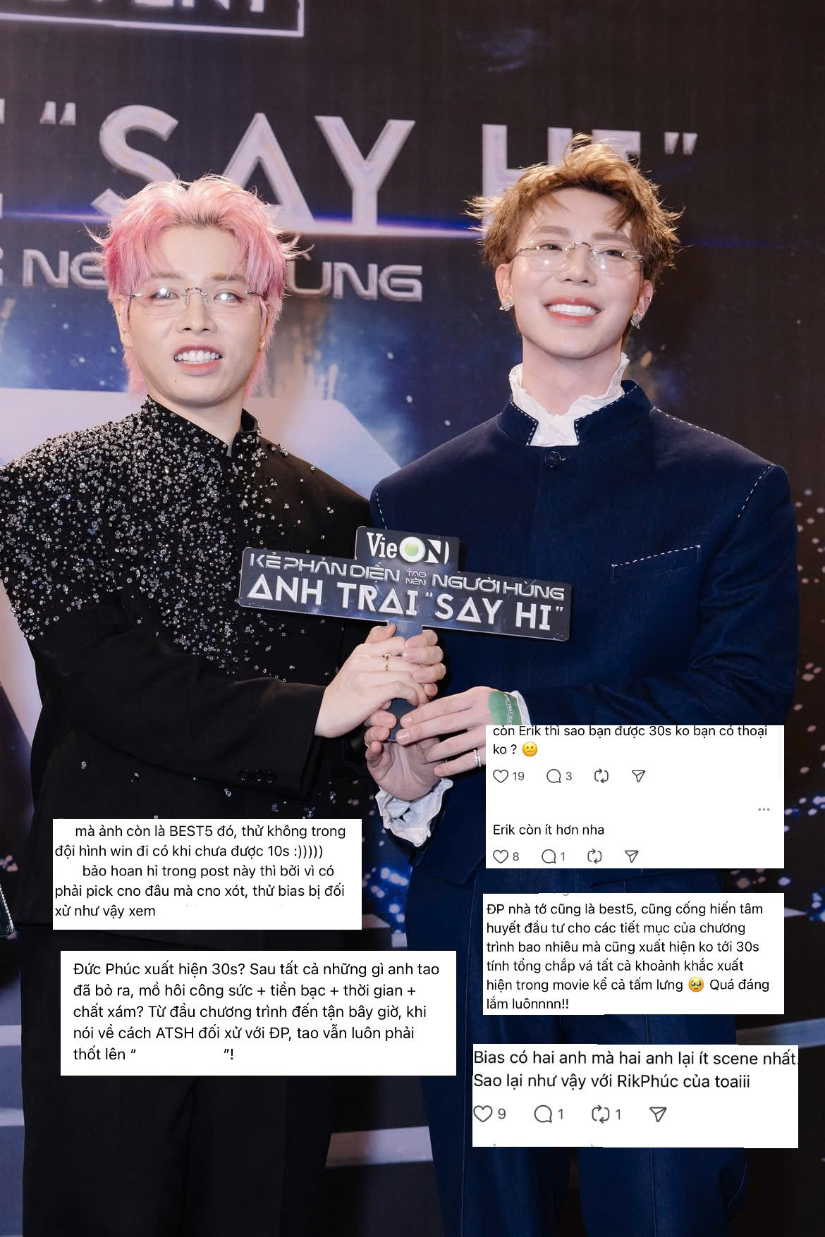 Sun Sun (Tên FC Đức Phúc) bức xúc về cách phim phân bổ thời lượng.