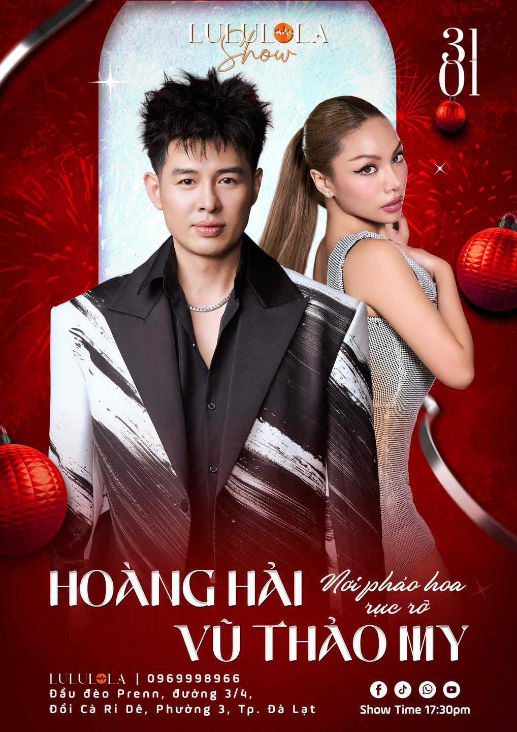 Hoàng Hải và Vũ Thảo My có màn kết hợp đầu năm tại Đà Lạt vào Mùng 3 Tết. Hoàng Hải và Vũ Thảo My có màn kết hợp đầu năm tại Đà Lạt vào Mùng 3 Tết.