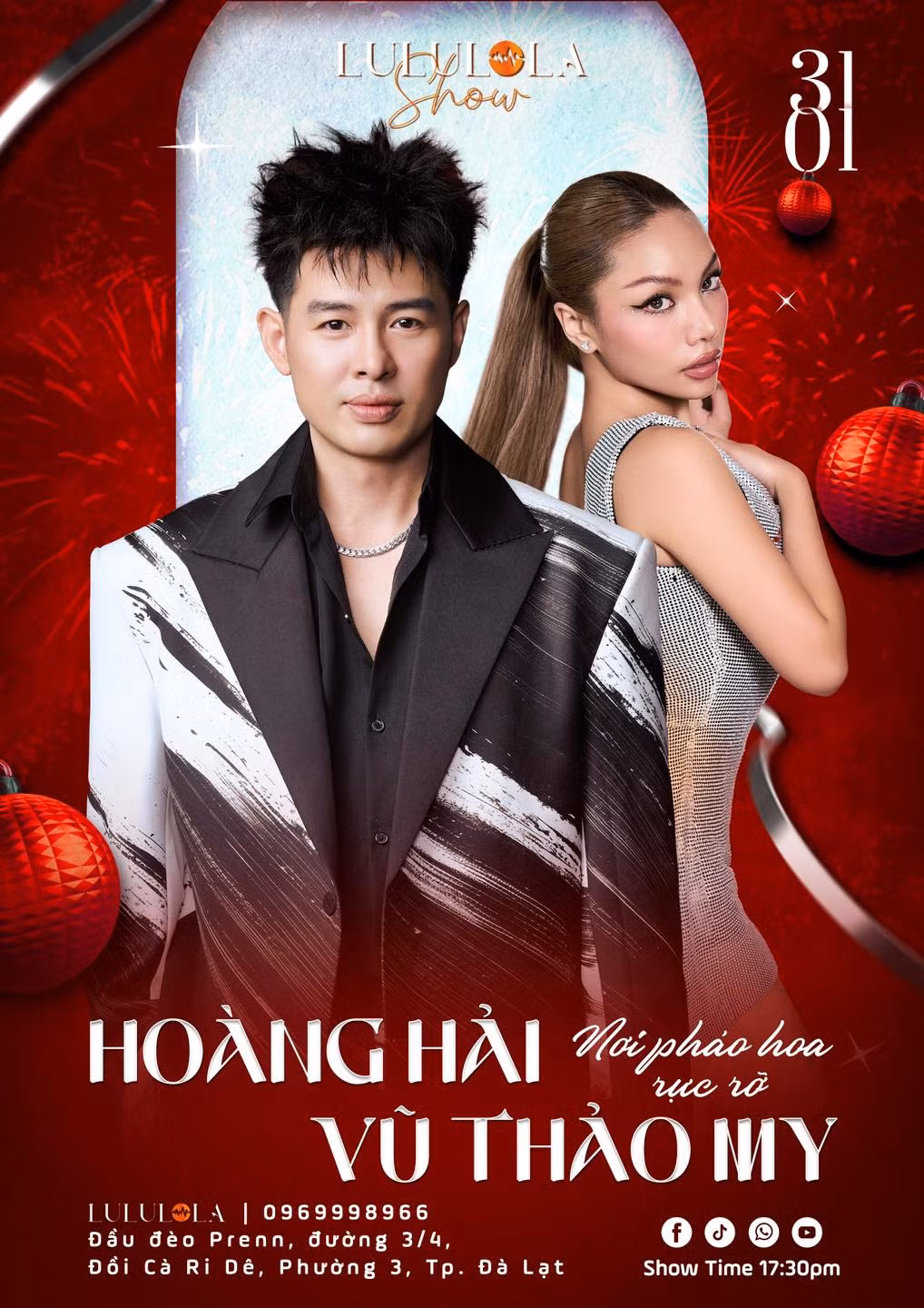 Hoàng Hải và Vũ Thảo My có màn kết hợp đầu năm tại Đà Lạt vào Mùng 3 Tết.