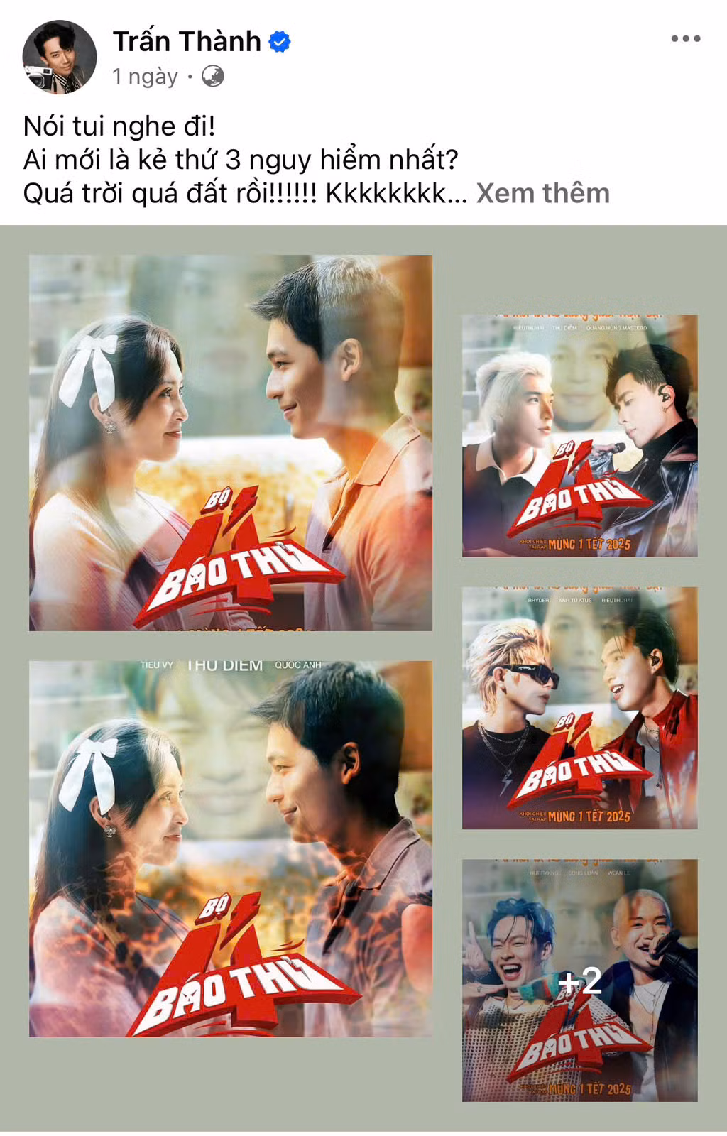 Chưa để cư dân mạng kịp "búng tay", Trấn Thành đã "biến tấu" poster phim của mình. Chưa để cư dân mạng kịp "búng tay", Trấn Thành đã "biến tấu" poster phim của mình.