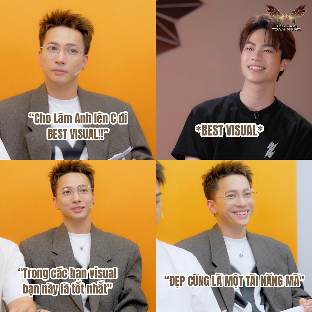 Giám khảo S.T cho rằng &quot;Đẹp cũng là một tài năng&quot; khi nhận xét về Lâm Anh. Nguồn ảnh: Fanpage Tân Binh Toàn Năng.