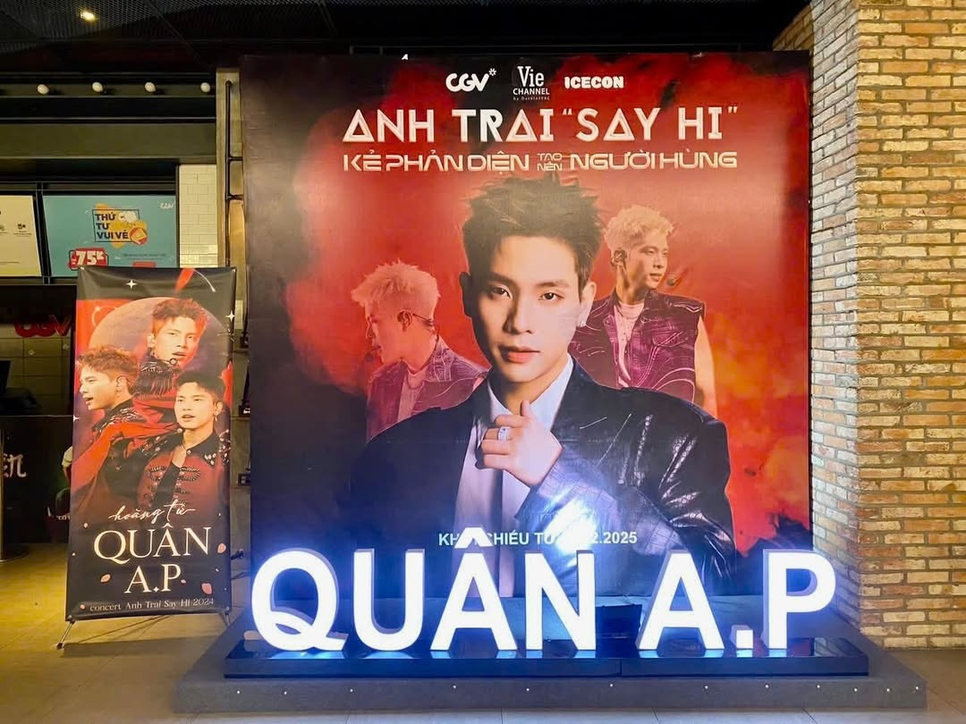 Hình ảnh photobooth của "nhà Híp" tại rạp CGV.