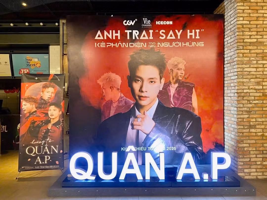 Hình ảnh photobooth của "nhà Híp" tại rạp CGV.