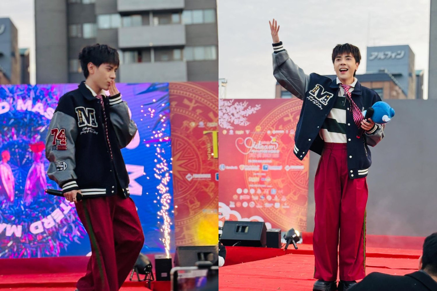 Quang Hùng MasterD và những khoảnh khắc giao lưu thân thiện, "dưỡng thê" cùng khán giả tại Nhật Bản. Ảnh: Threads @pii_piu