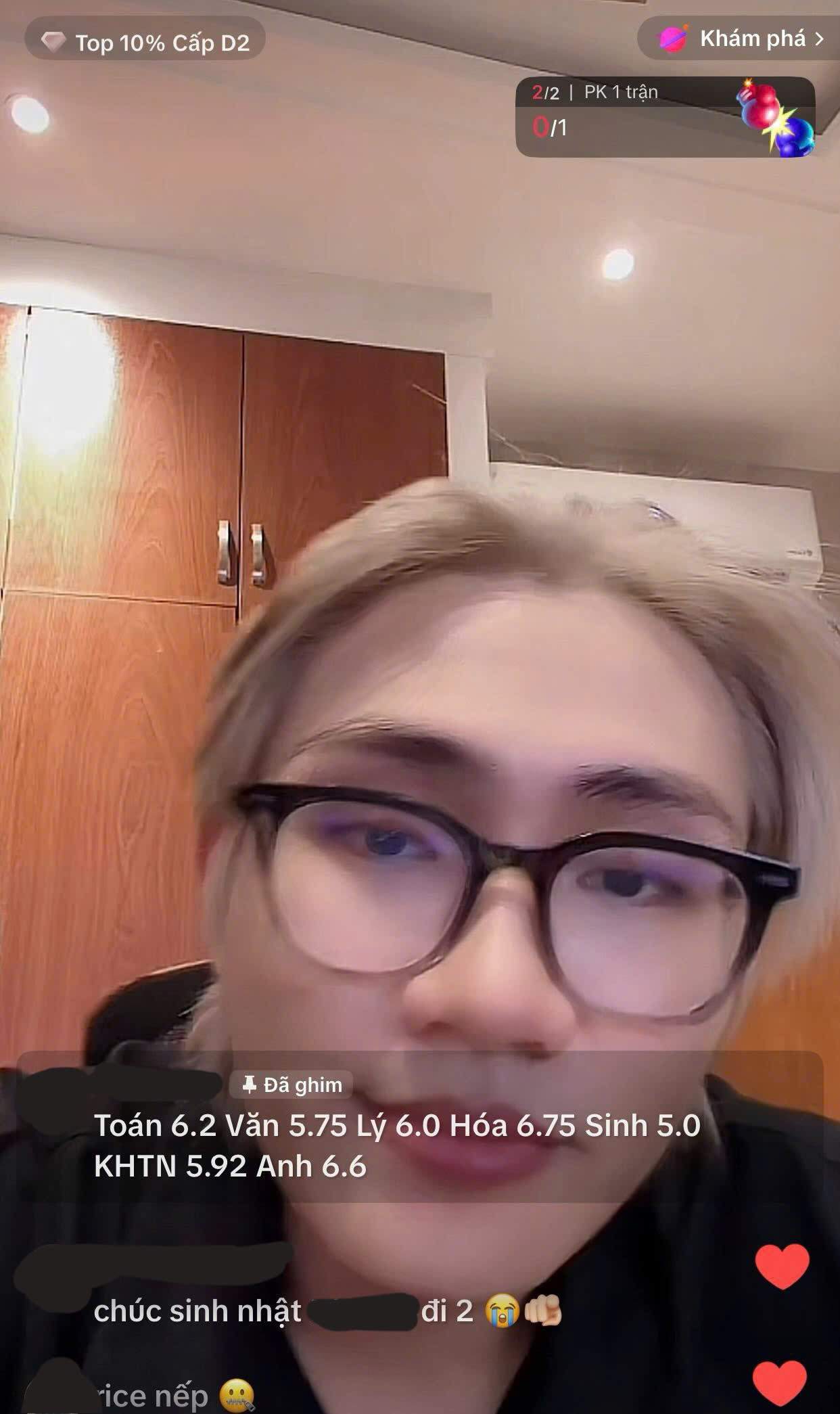 MANBO không ngại công khai điểm thi tốt nghiệp của mình. MANBO không ngại công khai điểm thi tốt nghiệp của mình.