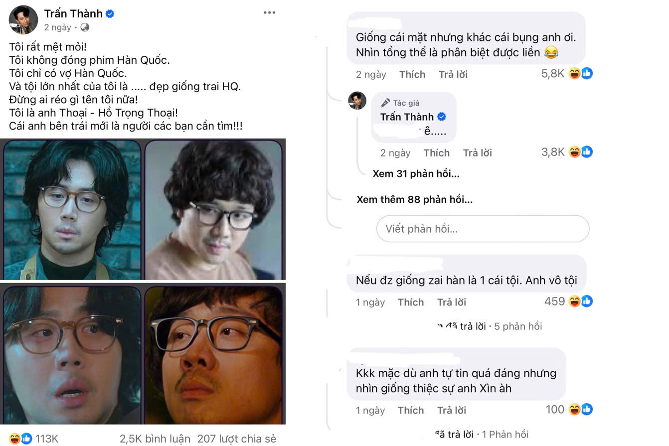 Bài đăng phân trần của Trấn Thành nhận về "bão haha". Bài đăng phân trần của Trấn Thành nhận về "bão haha".