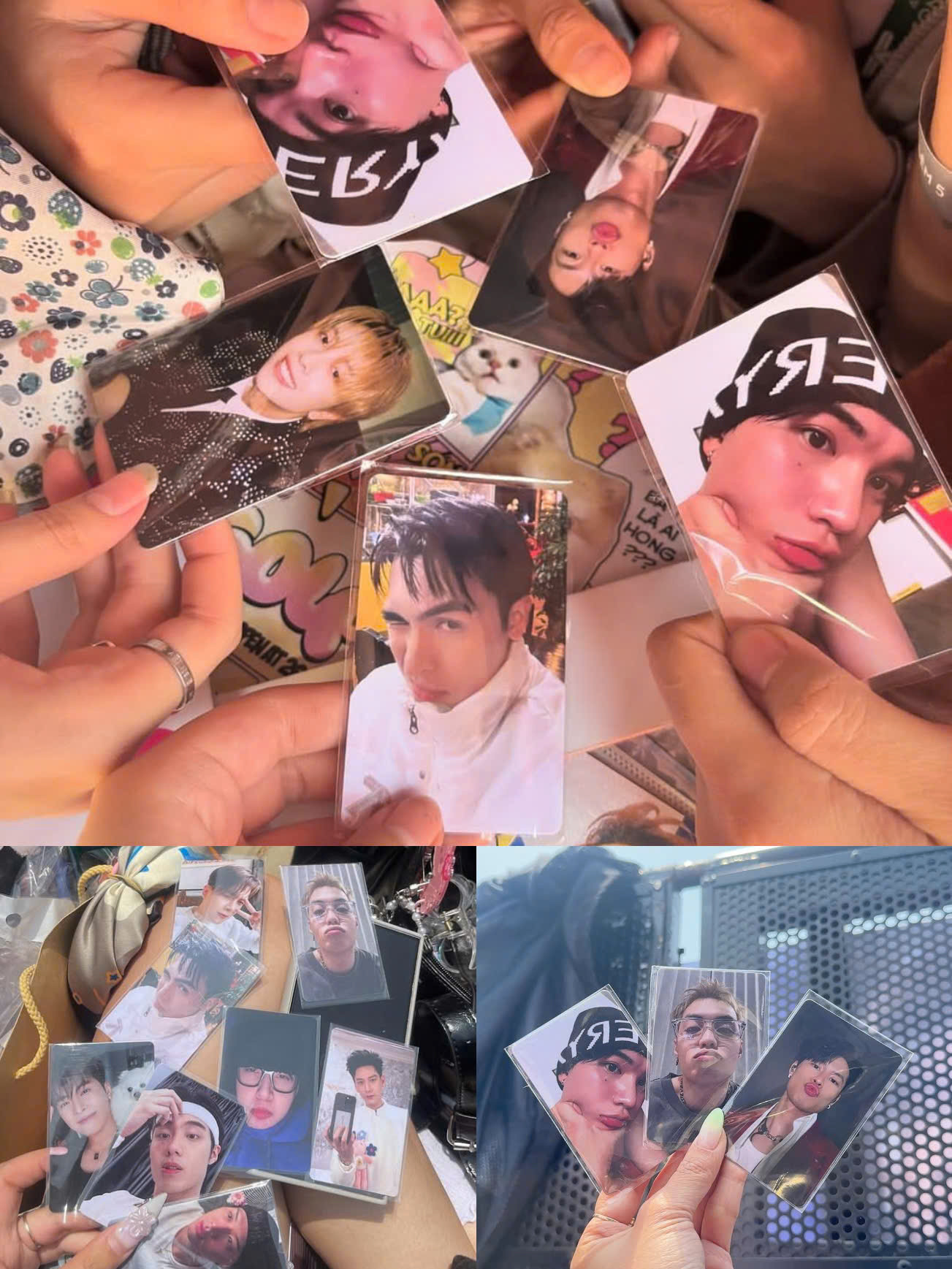 Nhiều tấm ảnh độc quyền của dàn "Say Hi" được sử dụng làm card bo góc. Nguồn: @kittyrb.0v0 (Threads) Nhiều tấm ảnh độc quyền của dàn "Say Hi" được sử dụng làm card bo góc. Nguồn: @kittyrb.0v0 (Threads)