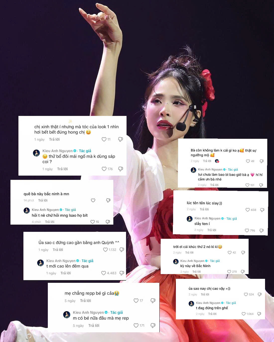 Kiều Anh phản ứng nhanh như chớp, đến những câu hỏi “khó xơi” cũng được xử đẹp trong tích tắc. Kiều Anh phản ứng nhanh như chớp, đến những câu hỏi “khó xơi” cũng được xử đẹp trong tích tắc.