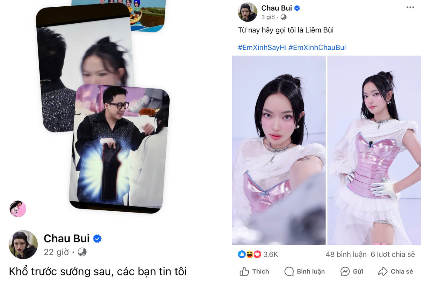 Loạt meme Châu Bùi “thu thập” được sau tập 1 Em Xinh "Say Hi", đổi luôn nghệ danh thành... Liêm Bùi. Loạt meme Châu Bùi “thu thập” được sau tập 1 Em Xinh "Say Hi", đổi luôn nghệ danh thành... Liêm Bùi.