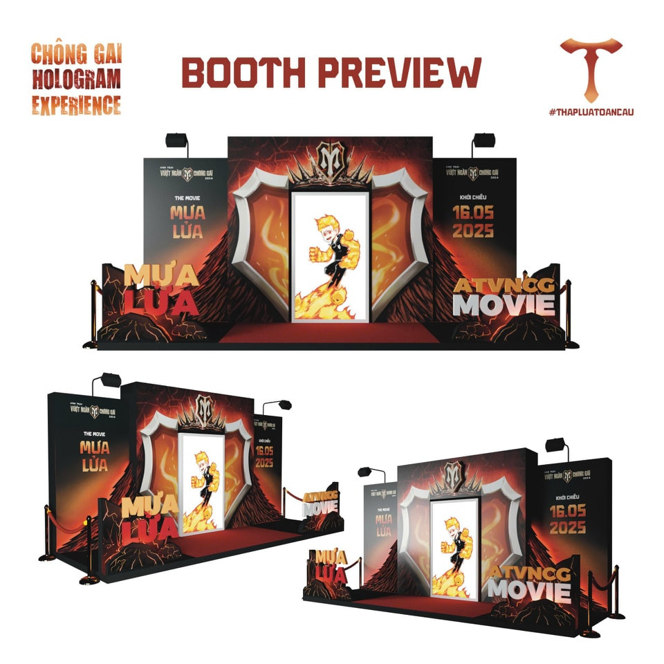 Hình ảnh đầu tiên của booth HOLOBOX. Nguồn: Fanpage Thắp Lửa Toàn Cầu.